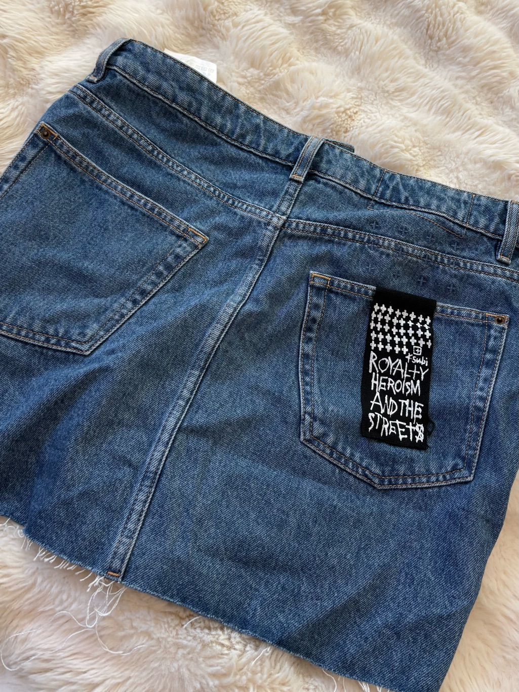 Ksubi Blue Denim Jeans With Contrast Stitching